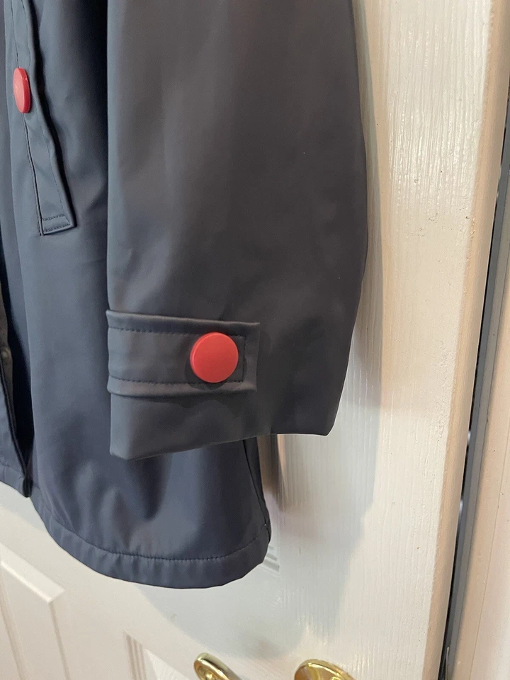 Impermeable Hatley azul marino felpa forrado unisex talla 12 (sin sombrero) Foto 2 de 4