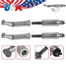 Dental Slow Low Speed Handpiece Push Contra Angle NSK Style Air Motor 4 Holes US