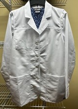 Women's Grey's Anatomy Classic 30" Lab Coat 4 Pocket Button Cuff Sz S White NWT