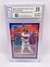 Jaylin Davis Purple /99 Rated Rookie FOTL! Donruss Optic 2020 MGCo. Gem Mint 10!
