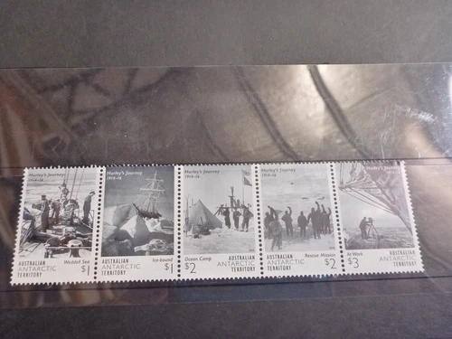 AUSTRALIA A.A.T. 2017 HURLEY'S JOURNEY SET 5 MINT STAMPS