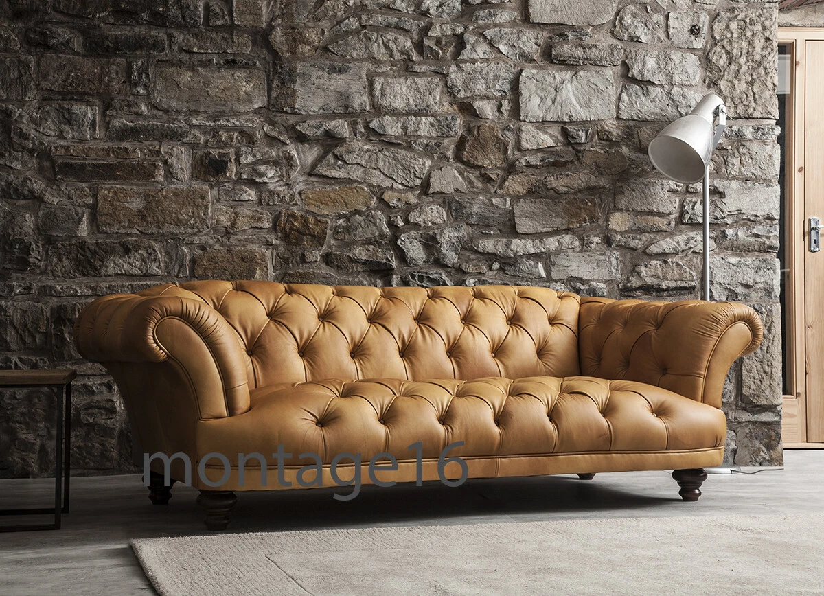 Deep online chesterfield sofa
