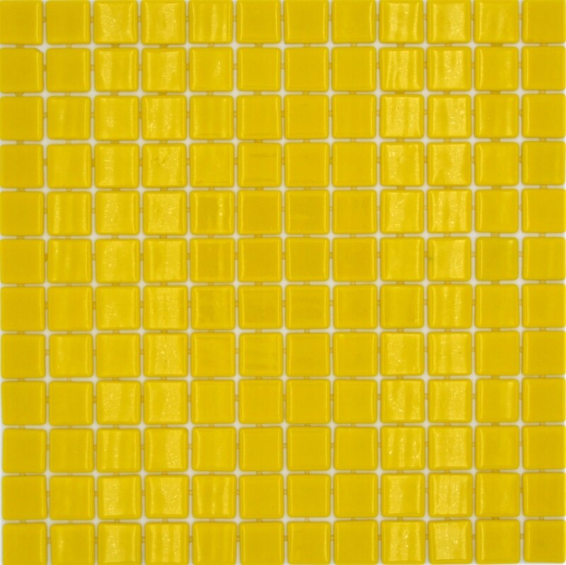 Mosaico de piscina mosaico de piscina mosaico de vidrio amarillo brillante pared suelo cocina baño ducha