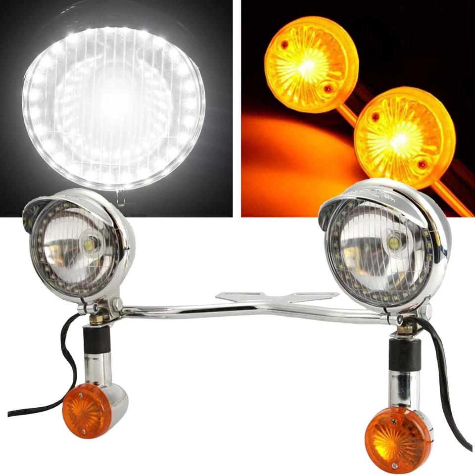 Luz de señal de giro de conducción de paso para Honda VTX1300C VTX1300R VTX1300S VTX1800 Foto 2 de 4