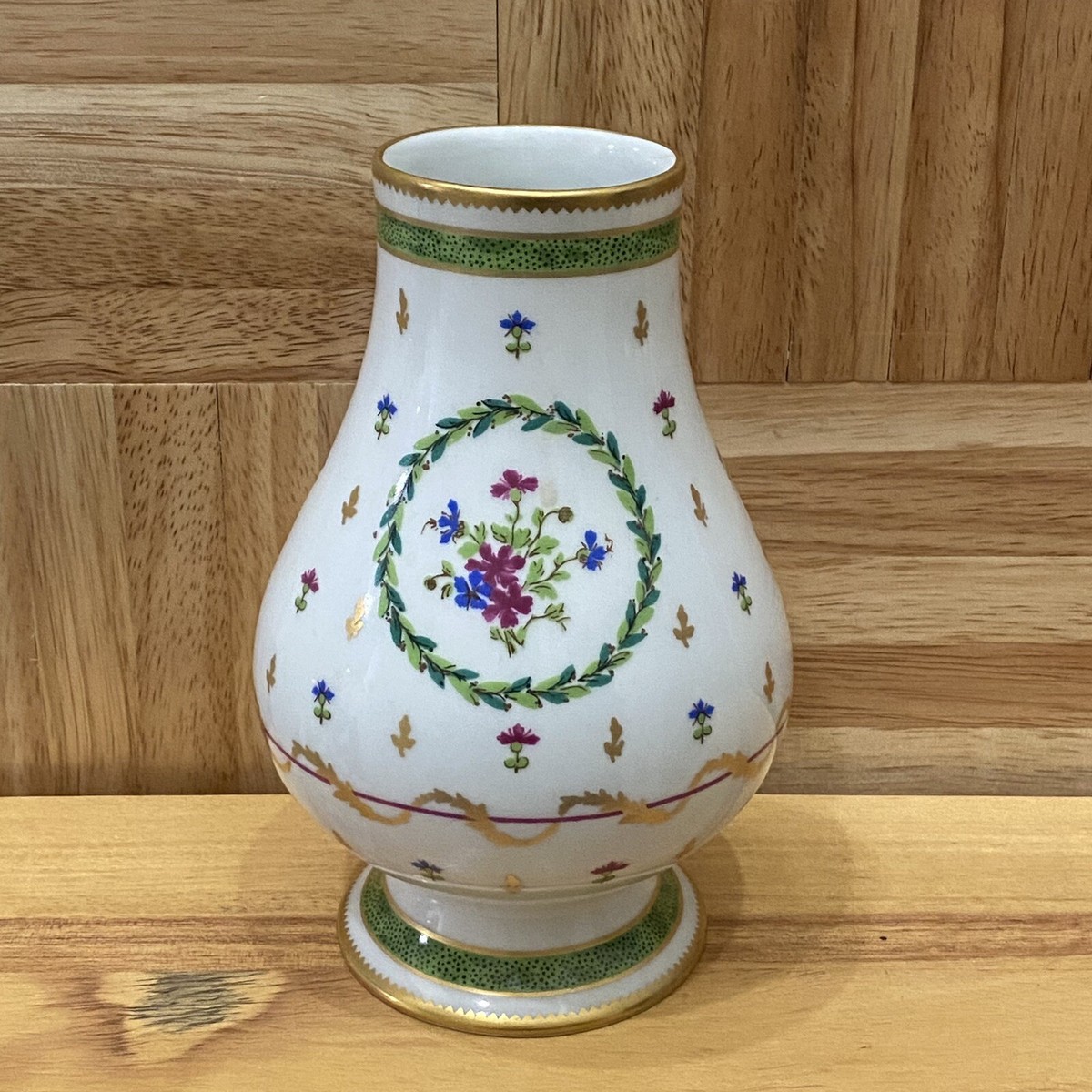 HAVILAND Limoges France VIEUX PARIS Vert Pattern Floral Gold Gilt