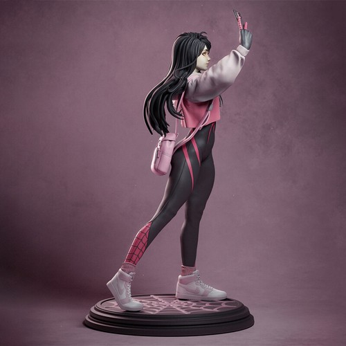 Spidergirl 3D-Druckfigur 1/8 1/6 1/4 Modellbausatz unlackiert unmontiert GK - Bild 4 von 6