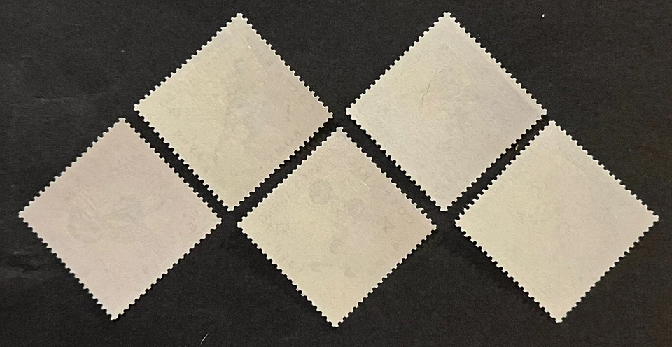 旅行邮票:哥斯达黎加航空邮件邮票斯科特 #C303-C307 短套装完好 MOGH — 第 3/4 张图片