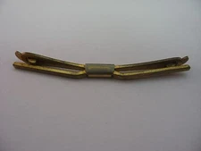 Great Vintage Patina Antique Nu-Lok Mens Collar Holder Bar Clip Jewelry