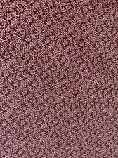 Circa 1800's Little Flowers Tan Burgundy 100 cotton Fabric per yd Calico