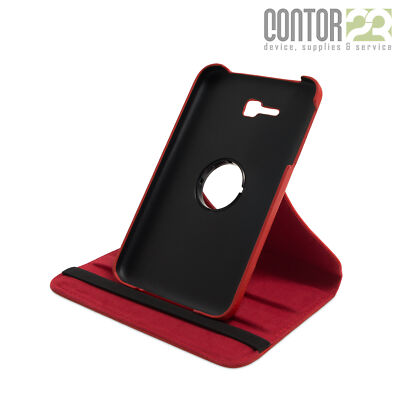 360° Schutzhülle,Tasche,matte Folie in ROT für 7.0'' Samsung Galaxy Tab 3 lite
