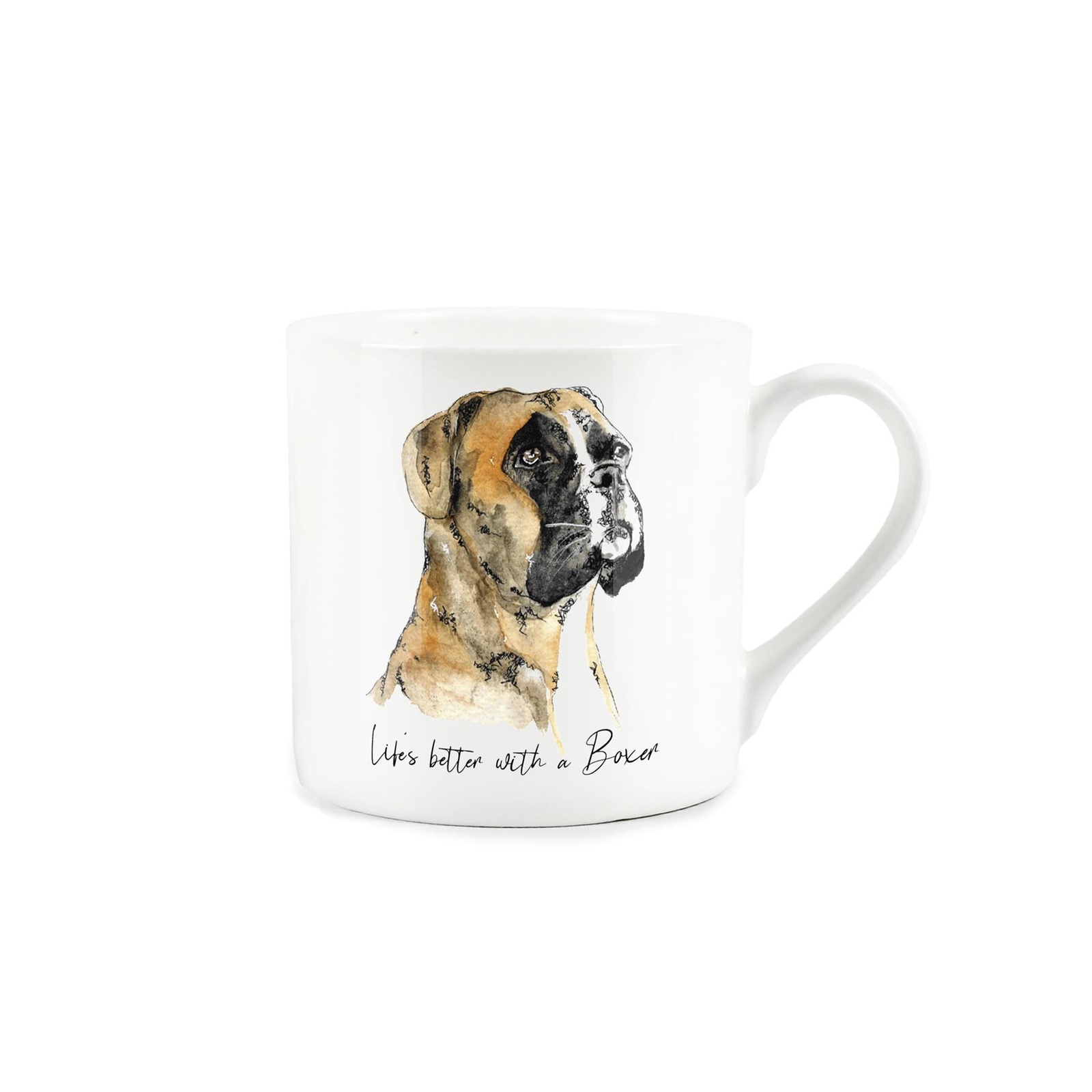 Boxer Dog Mug - Bone China Tea/Coffee Gift for Dog Lovers