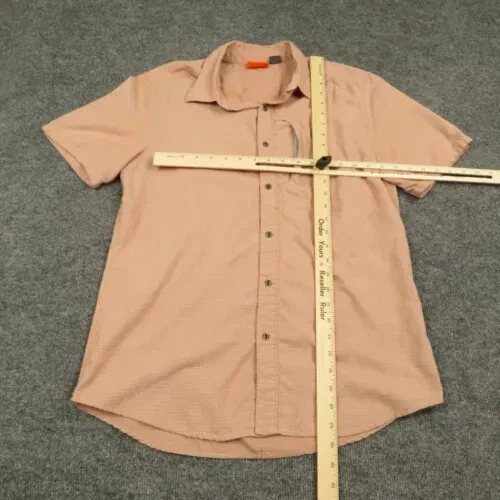 merrell zip pocket short sleeve button up shirt