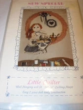 SEWING FABRIC PROJECT PATTERN CRAFTS HOME DECOR WALL ART HANGING WOMAN QUILTER