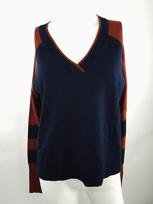 Smartwool Women Edgewood V-Neck Sweater Deep Navy Heather Medium