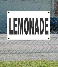 2x3 LEMONADE Black  White Banner Sign NEW Discount Size  Price FREE SHIP