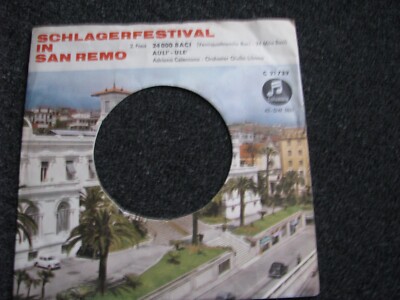 Adriano Celentano-24000 Baci 7 PS-Nur Cover-Columbia Records-San Remo-1961