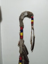 decorative coup staff stick wall hanging homedecor native American style craft