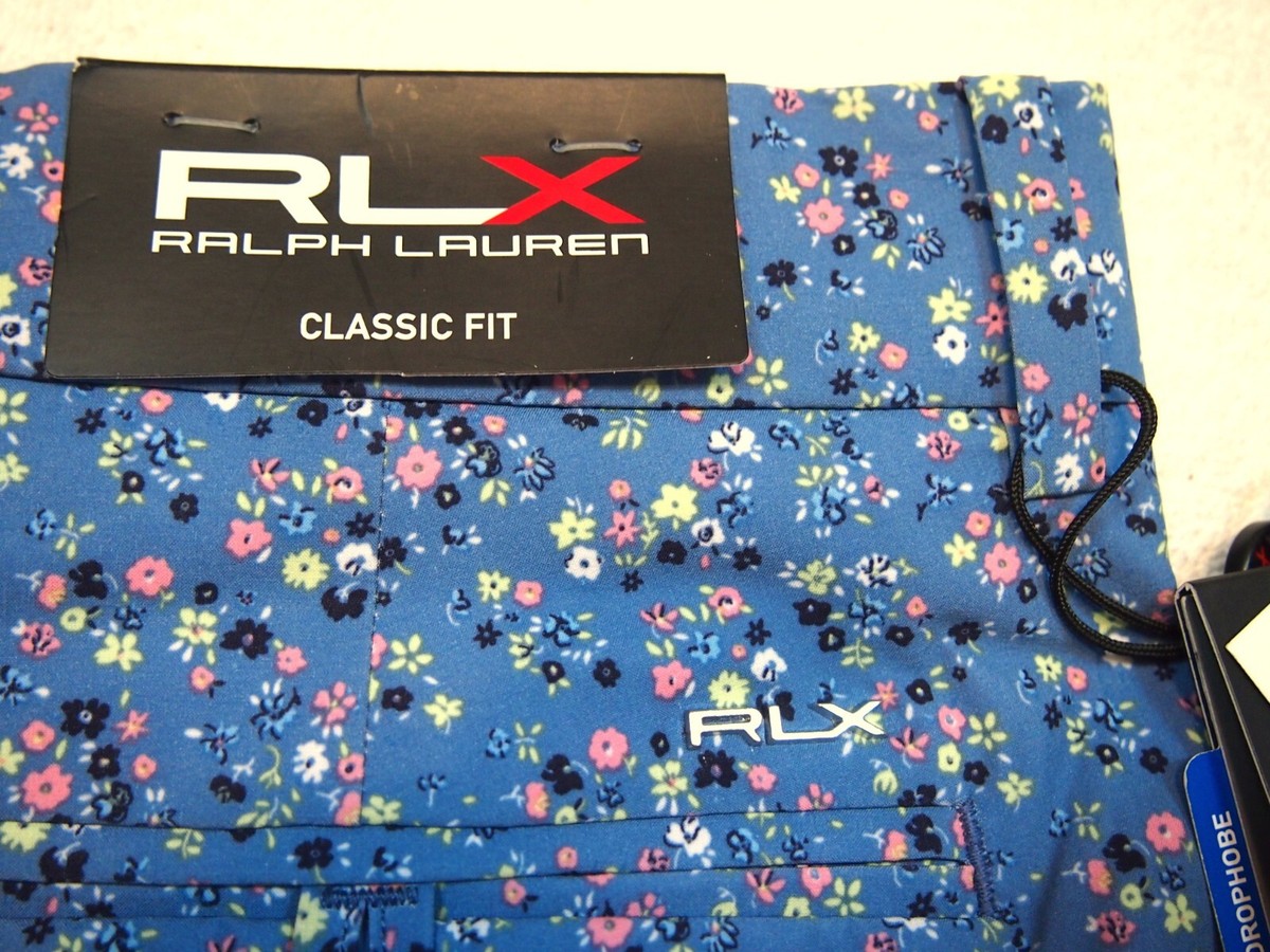 メンズウェア RLX RALPH LAUREN FLOWER PATTERN SHORTS Ralph Lauren RLX Shorts Mens 32 Green Floral Palm Hawaiian