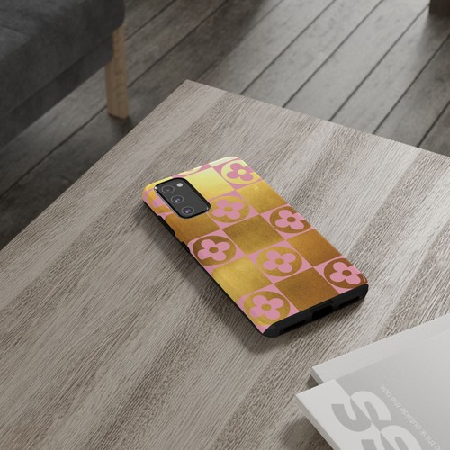 Gold Foil And Pink Tough Cases For iPhones, Samsung Galaxy and Google Pixel - Picture 245 of 245