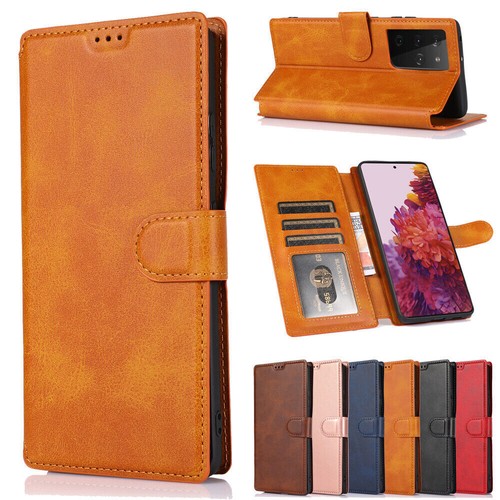 Leather Wallet Phone Case For Samsung Galaxy S24 S23 S22 S21 S20 S10 S9 Note20 9 - 第 1/15 張圖片