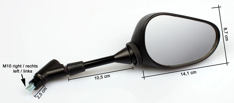 Mirror Set for Yamaha XJ 6 N NA FZ 8 N 20S-26290-10 20S-26280-10 - Изображение 2 из 2