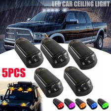 5PCS Solar Powered Cab-Lights for Truck New Punch-Free Solar Powered Cab Lights
