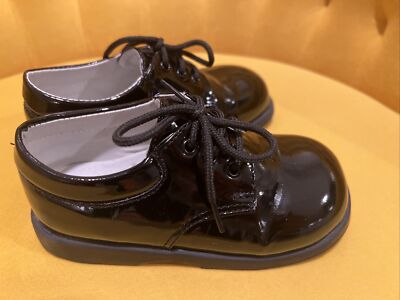 baby boy black dress shoes Boys Black Leather Walking Shoes  Sara's Children's Boutique