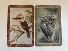 Australia Native Animal Koala Baby Joey Kookaburra Bird Rare Swap Playing Cards
