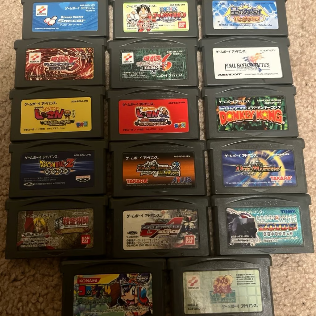 Japanese Nintendo Game Boy Advance Games Lot Of 17 Games (GBA