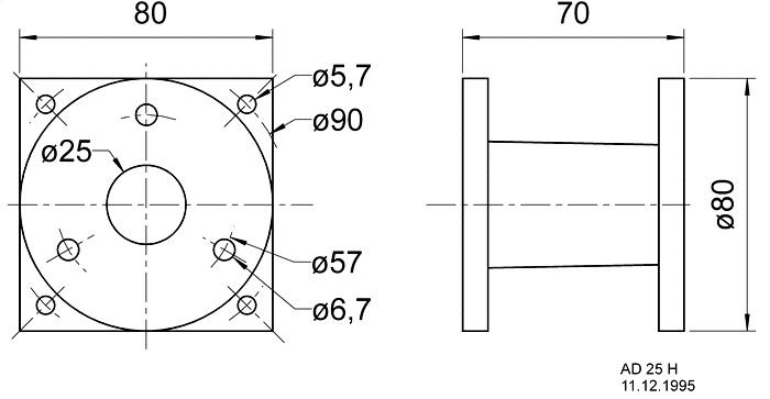 Thumbnail - Visaton Ad 25 H Adapter Zur Verbindung Von Treiber-horn-systemen 30007