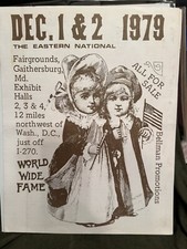 December 1979 Eastern National Antique Dolls, Toys and Games Show Brochure