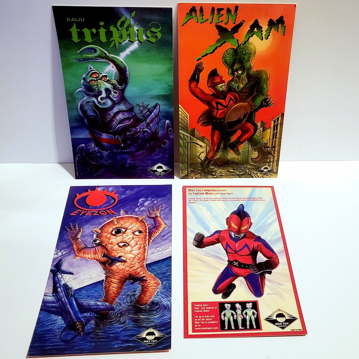 MAX TOY CO CAPTAIN MAXX KAIJU EYEZON TRIPUS ALIEN XAM PROMO