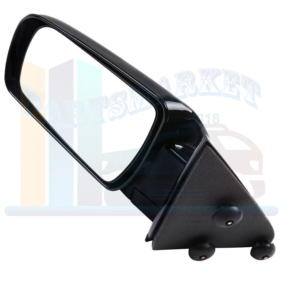 Par de Espelhos Dobráveis Manuais Laterais Black View para 1988-1998 GMC Chevy Pickup Truck - Imagem 3 de 4