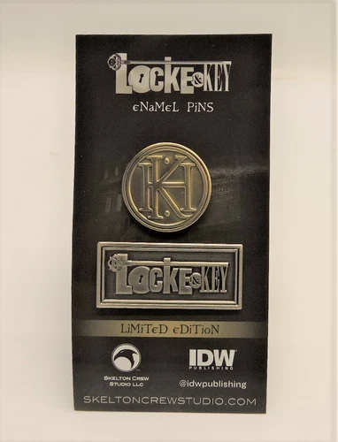 Locke & Key: Limited Edition Logo & Key House Emblem Enamel Pins Pin Set