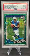 2023 Anthony Richardson RC #247 Optic Rated Rookie Green Velocity Prizm | PSA 9