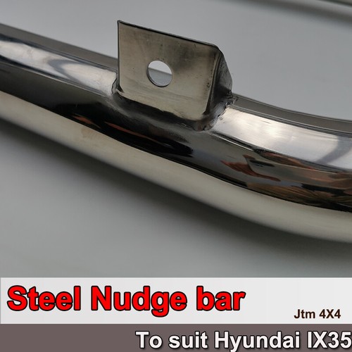 Stainless Steel Nudge Bar Grille Guard to suit Hyundai ix35 LM LM2 2010-2017 - Picture 4 of 5
