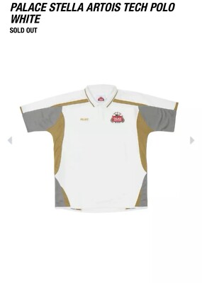 Palace Stella Artois Tech Polo White Size Medium | On Hand Palace Stella Artois Tech Polo White Size Medium | On Hand
