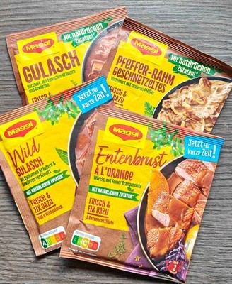 Maggi Fix verschiedene Produkte z.B Gulasch, Wildgulasch, Ente , Soljanka  ...