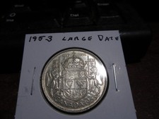 1953 LD - Silver - Canadian half dollar - Canada 50 cents