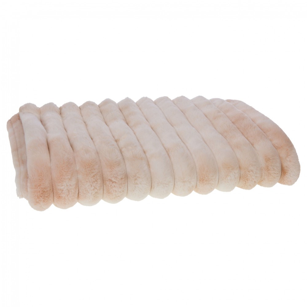 Plaid Sharpei crème de haute qualité en tissu texturé luxe