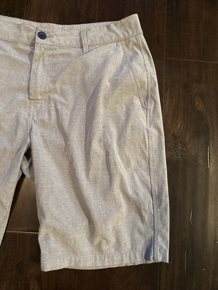 Pantalones Cortos de Tablero RVCA Para Hombres 33 Gris Doble Propósito Bolsillos para Baúl Lazos para Cinturón Informales Foto 3 de 4