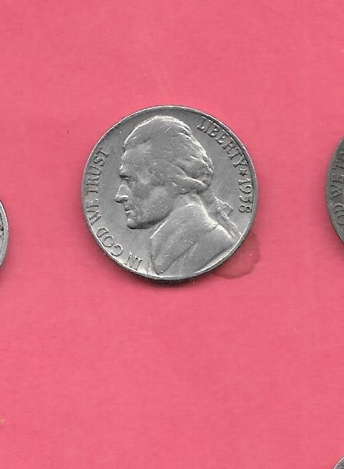 US USA JEFFERSON NICKEL 1958 D VF-VERY FINE USED OLD VINTAGE 5 CENT COIN