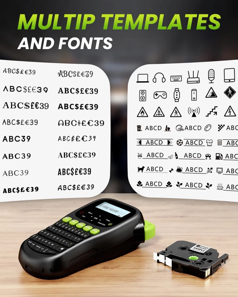 H1100 Portable Label Maker Machine with Backlit Screen for Easy Organization H1100 Portable Label Maker Machine with Backlit Screen for Easy Organization