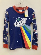 NWT Mini Boden Kids Pajamas Top Space Theme Size 6