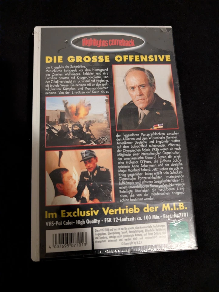 Die Grosse Offensive VHS Film - Kriegsfilm Klassiker - Special Edition NEU OVP - Bild 2 von 3