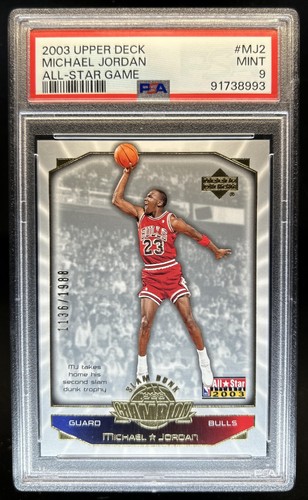 2003 Upper Deck All-Star Game Promos Michael Jordan #/1988 Bulls PSA 9