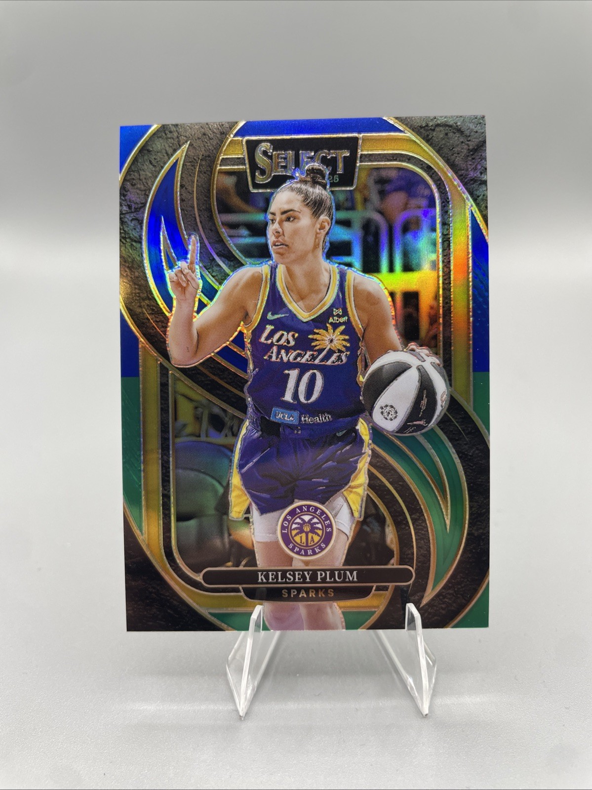 2025 Select WNBA Kelsey Plum #127 Green Blue Prizm /349