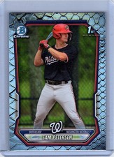 2026 Bowman #BCP-122 Sam Petersen Chrome Prospects Reptilian Refractor