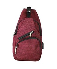 Anti-Theft Daypack: Anti Theft Crossbody Bag, Lightweight for Standard Red