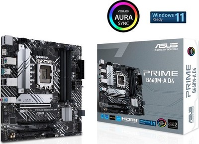 ASUS Prime B660M-A D4 Intel Sockel 1700 Mainboard Intel B660 USB 3.1 M.2 DDR4